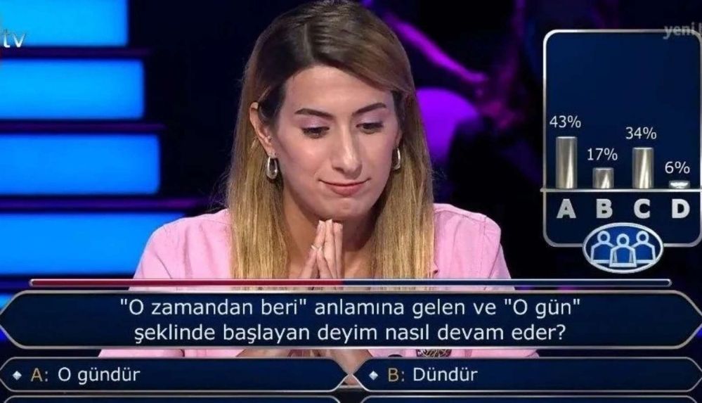 Kim Milyoner Olmak İster'de geceye damga vuran soru: Seyirciler bilemedi