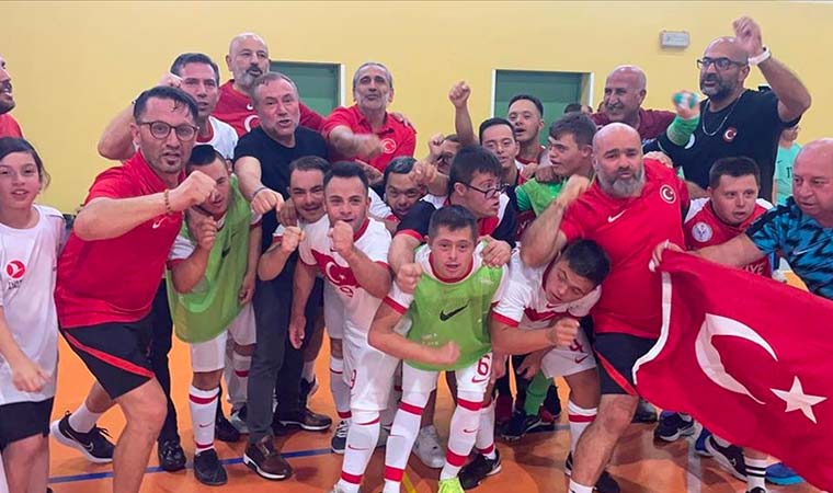 Down Sendromlu Özel Futsal Milli Takımı Avrupa şampiyonu oldu