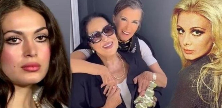 Yeşilçam yıldızları Filiz Akın ile Türkan Şoray buluştu