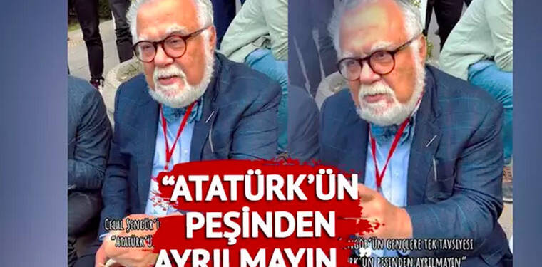 Sesi titredi, gözleri doldu… Celal Şengör’den duygulandıran tavsiye: “Atatürk’ün peşinden ayrılmayın”