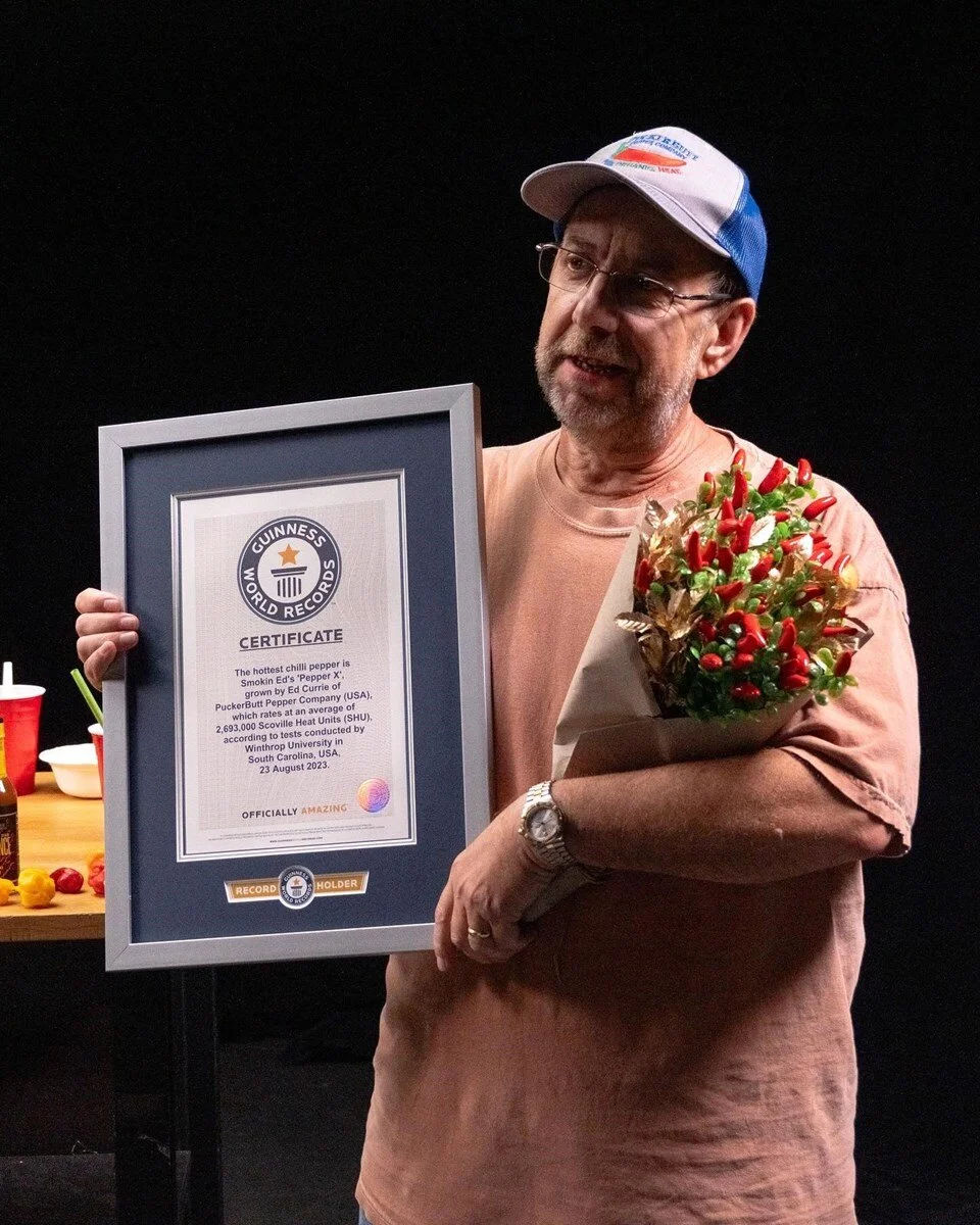 Pepper X dünyanın en acı biberi olarak Guinness Rekorlar Kitabı'na girdi