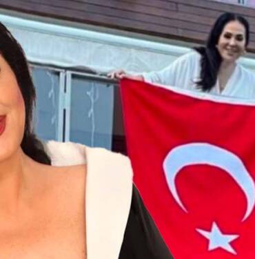 Balkonuna Türk bayrağı asan Türkan Şoray: "Bayraklarımızı asalım. Cumhuriyet çok yaşa" 8 turkan-soray