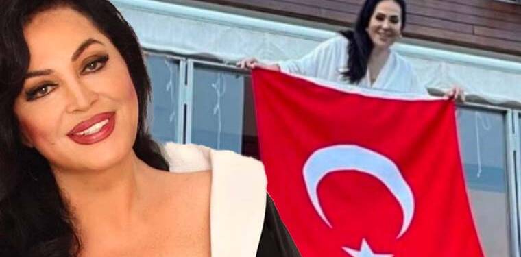 Balkonuna Türk bayrağı asan Türkan Şoray: “Bayraklarımızı asalım. Cumhuriyet çok yaşa”