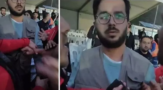 İsmail Balaban sinirlenip güreşten çekildi! Seyirciye kızdı, muhabirin yakasına yapıştı