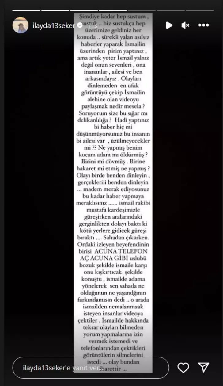 İlayda Şeker eşi İsmail Balaban hakkında çıkan haberlere isyan etti! "Acun'a telefon aç" yorumu 3 İlayda Şeker eşi İsmail Balaban hakkında çıkan haberlere isyan etti! "Acun'a telefon aç" yorumu