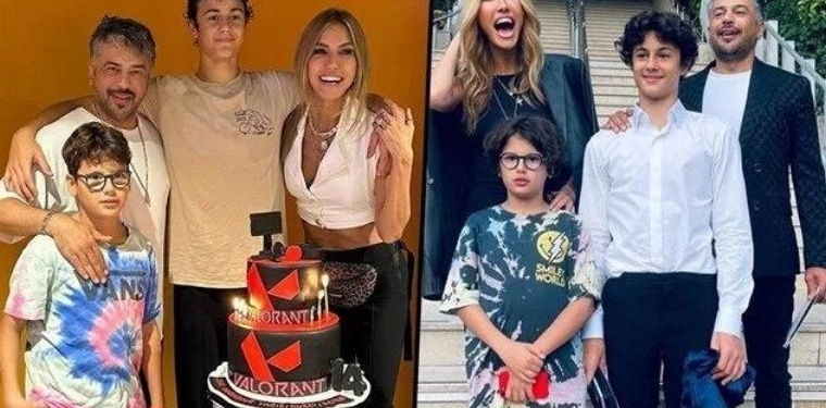 Emre Altuğ ile eski eşi Çağla Şıkel oğulları Kuzey'in doğum günü için bir arada