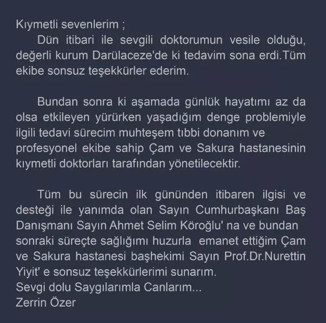 'Odasına kapandı, kimseyle görüşmek istemiyor' denmişti... Zerrin Özer Darülaceze'den ayrıldı ama...