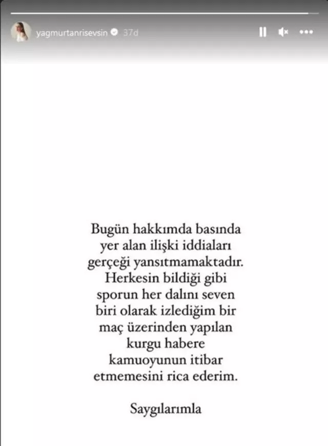 Yağmur Tanrısevsin ve Galatasaraylı Barış Alper Yılmaz aşk mı yaşıyor? "İzlediğim bir maç üzerinden..."