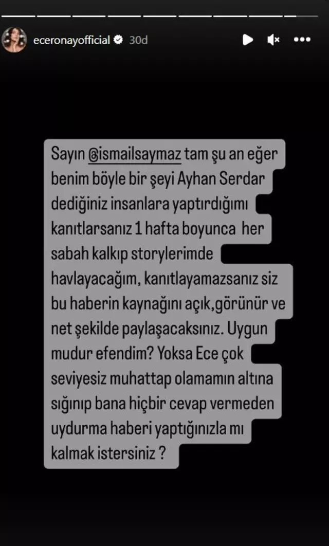 İsmail Saymaz "Suç makinesi çıktı! Ece Ronay kurşunları Ayhan Bora Kaplan’a uzanıyor" dedi! Ece Ronay'dan olay cevap: Kanıtlarsanız havlayacağım