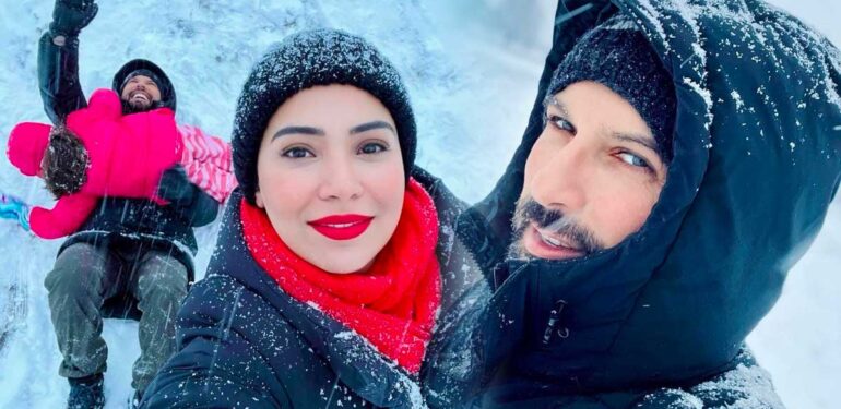 Tarkan’ın eşi ve kızı ile olan yeni aile pozuna beğeni yağdı: Kar aşkı
