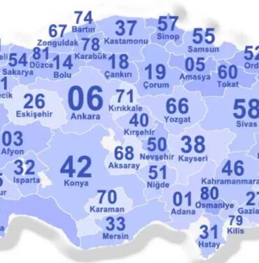Türkiye 81 il plaka kodları listesi... Hangi numara nerenin plakası? 2 Türkiye-81-il-plaka-kodları-listesi...-Hangi-numara-nerenin-plakası-