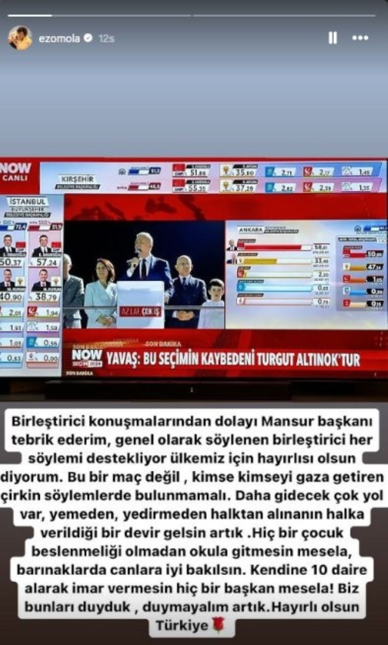 Ezgi Mola'dan 'Turgut Altınok' göndermesi: 'Kendine 10 daire alarak...'