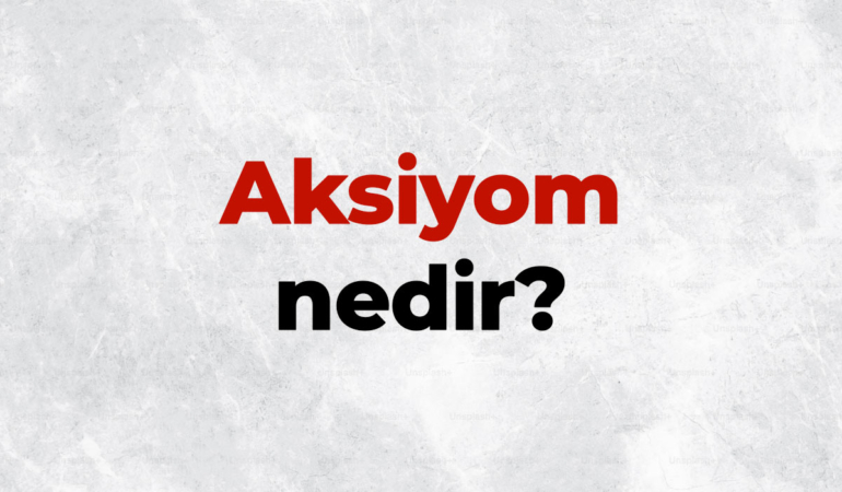 Aksiyom nedir, TDK sözlük anlamı ne demek? Aksiyomların özellikleri nelerdir?