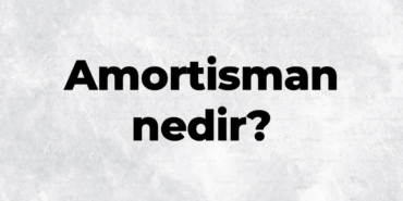 Amortisman-nedir