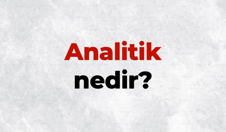 Analitik nedir, TDK sözlük anlamı ne demek? Analitik düşünme nedir?