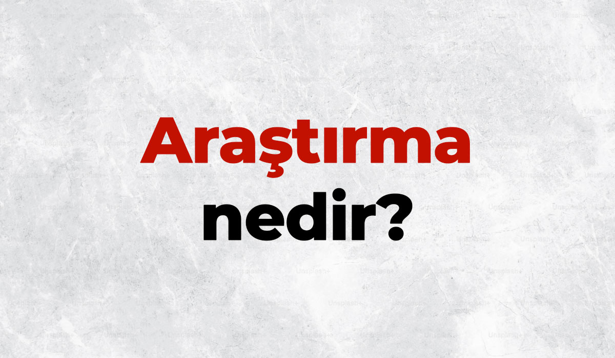 Araştırma