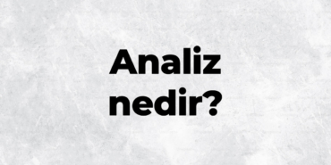 analiz-nedir