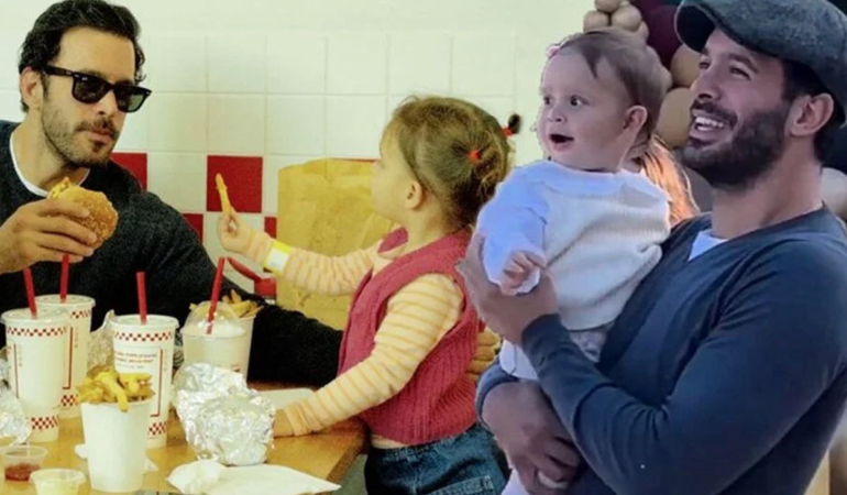 Oyuncu Barış Arduç kızıyla hamburger yediği anları paylaştı! Baba-kıza yorum yağdı
