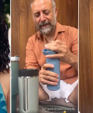 Bergüzar Korel, Halit Ergenç'in bilinmeyen alışkanlığını paylaştı: 'Her yere litrelerce sıvı ile gidiyoruz' 10 halit ergenc