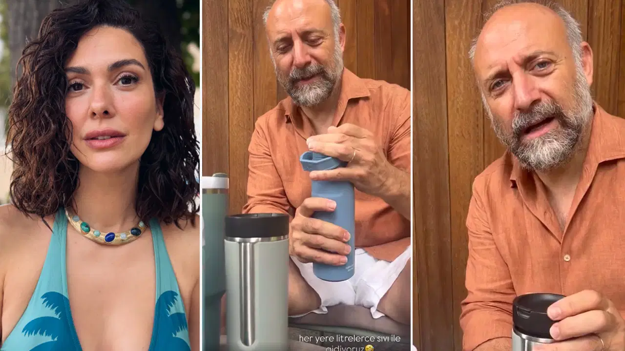 Bergüzar Korel, Halit Ergenç'in bilinmeyen alışkanlığını paylaştı: 'Her yere litrelerce sıvı ile gidiyoruz' 4 halit ergenc