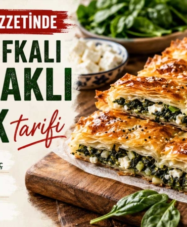 Hazır yufka ile el açması lezzetinde ıspanaklı börek tarifi 9 ispanakli-borek