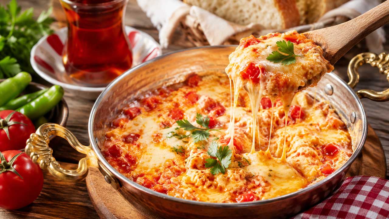 Kaşarlı Menemen: Türk Mutfağının İkonik Lezzeti 4 kasarli-menemen