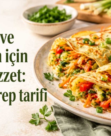 Kahvaltı ve ana öğün için pratik bir seçenek: Sebzeli krep tarifi 9 sebzeli-krep